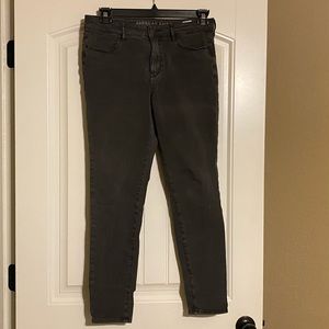 American Eagle High Rise Charcoal Jeggings